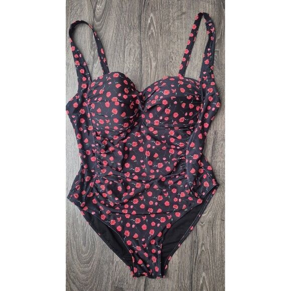 Nicole Miller Slimmimg Plus Size One-piece Swimsui Bathingsuit Women's Size 2Xt - Picture 1 of 7